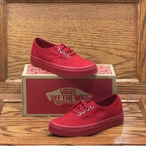 mono red vans
